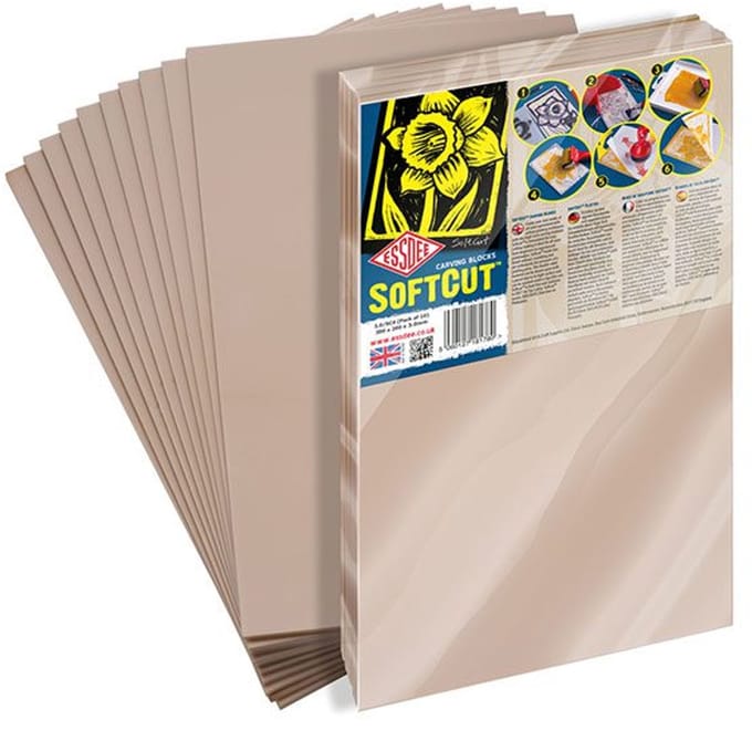 Essdee SoftCut Lino Snijplaten 10 Stuks 21 x 30 cm