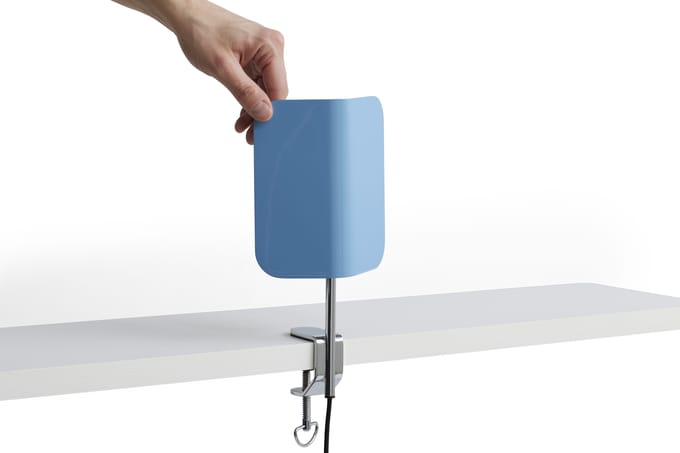 HAY Apex Wandlamp met Klem Pastelblauw