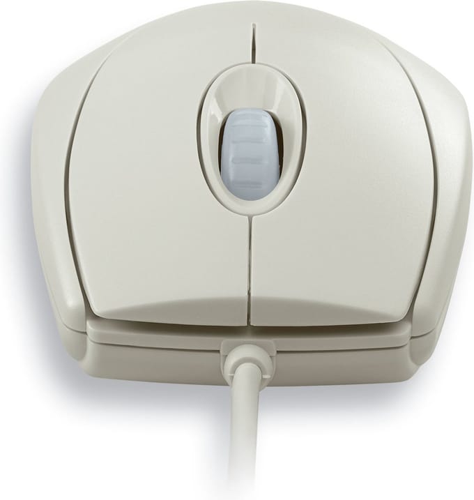 Cherry WheelMouse M-5400 - Muis - Optisch - 3 knoppen - Grijs