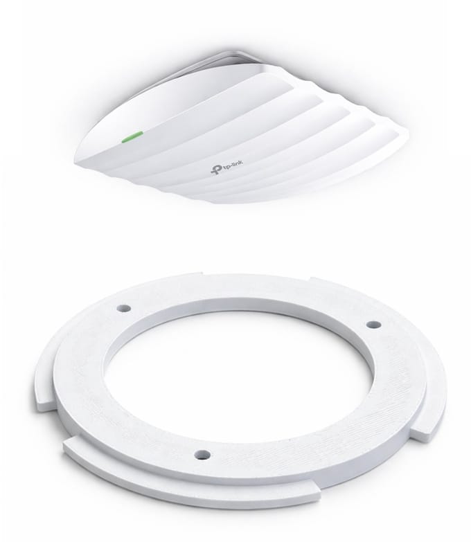 Promount Montageplaat geschikt voor TP-Link Omada EAP225 & EAP245 – Plafond Mount / Access Point Houder – Ceiling Mount – Wit