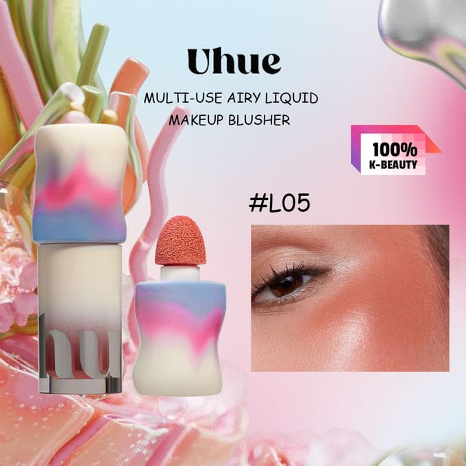 Uhue - Multi-Use Airy Liquid Makeup Blusher - 5 Colors #L05 Rusty Sand