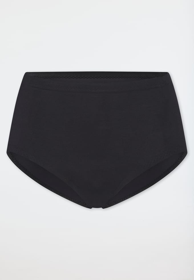 Schiesser Maxislip Invisible Soft Dames Onderbroek - naadloos - zwart