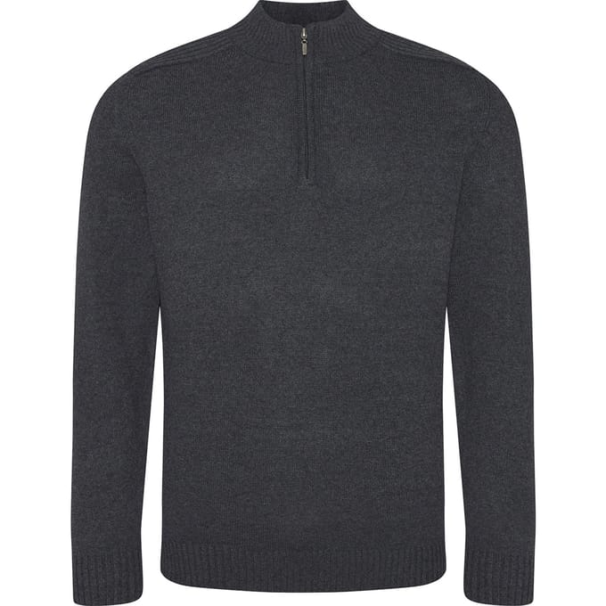 Ecologie Dames/Dames Wakhan Duurzaam Sweatshirt met Kwart Ritssluiting (Houtskool)