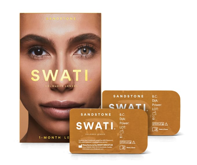 Swati Kleurenlenzen Sandstone 1 Maand 1 paar