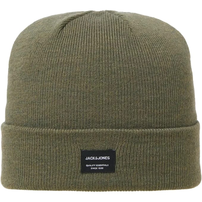 Jack & Jones JACDNA Muts Heren – Gebreide Wintermuts – Dusty Olive