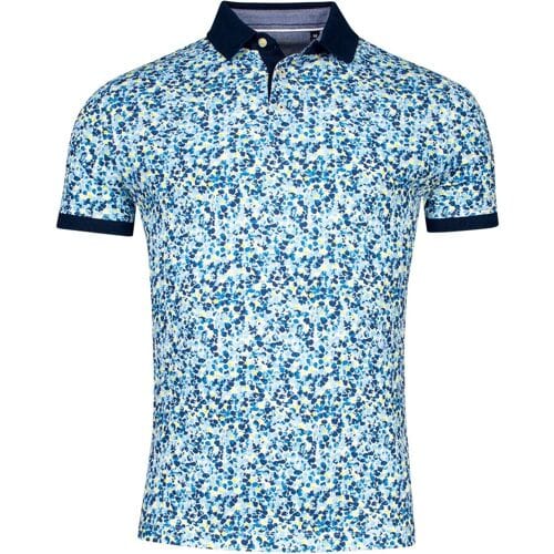 Baileys Polo Piqué Allover Pattern Small Fantasy Rocks Pattern Pastel Lime / male