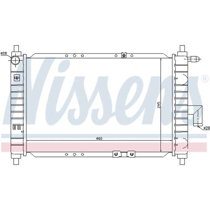 Radiator, motorkoeling NISSENS 61646