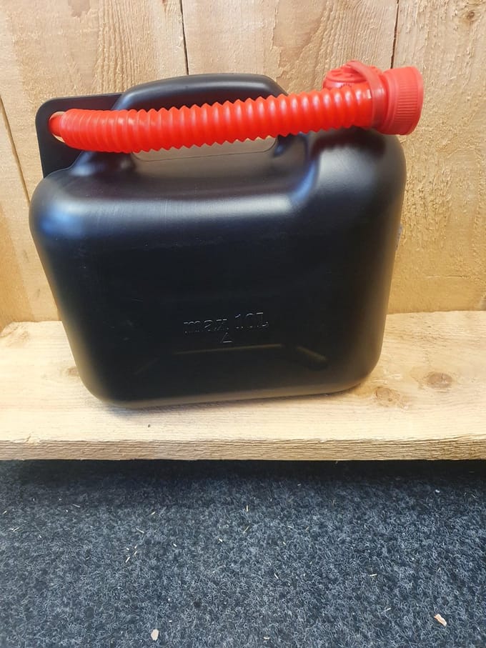 Jerrycan 10 ltr. Zwart meno