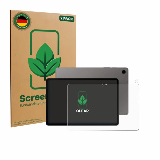 2 Stuks Screenprotector voor Samsung Galaxy Tab S9 FE (Voor+Camera) - Hoogwaardige Beschermfolie transparant