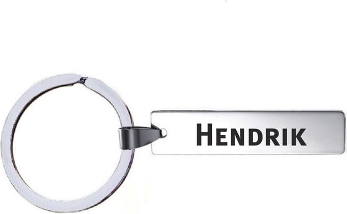Sleutelhanger Met Naam - Hendrik - RVS