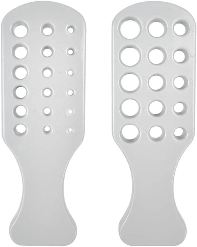 Draadtrekplaat Set - Metaal Trekker - Sieraden Maken - 2 Stuks - Diverse Gaten - Wit