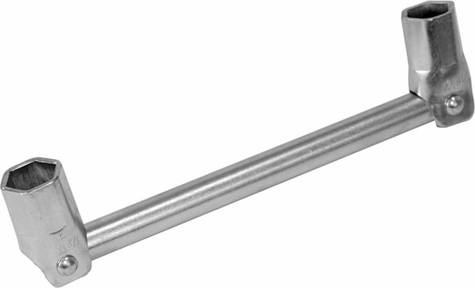 Silverline Dubbelzijdige steigerbouwers moersleutel 7/16 en 1/2