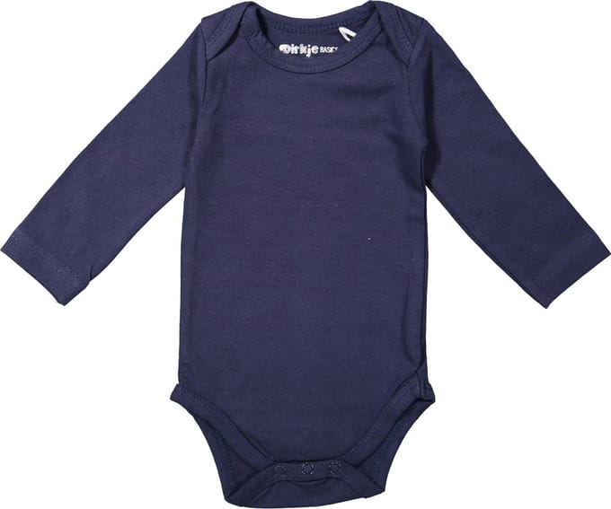Dirkje Basic romper lange mouw navy maat 50/56