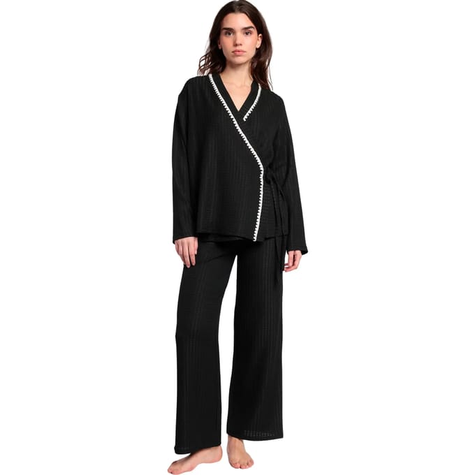 Setjes Admas Pyjamabroek groot Tuniek met twee rijen knopen Luxury