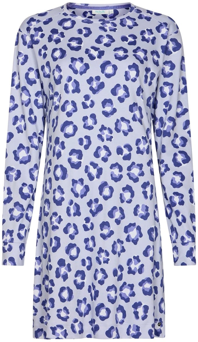 Rebelle - Nachthemd - Leopard Lilac - Katoen - Paars - Maat 40