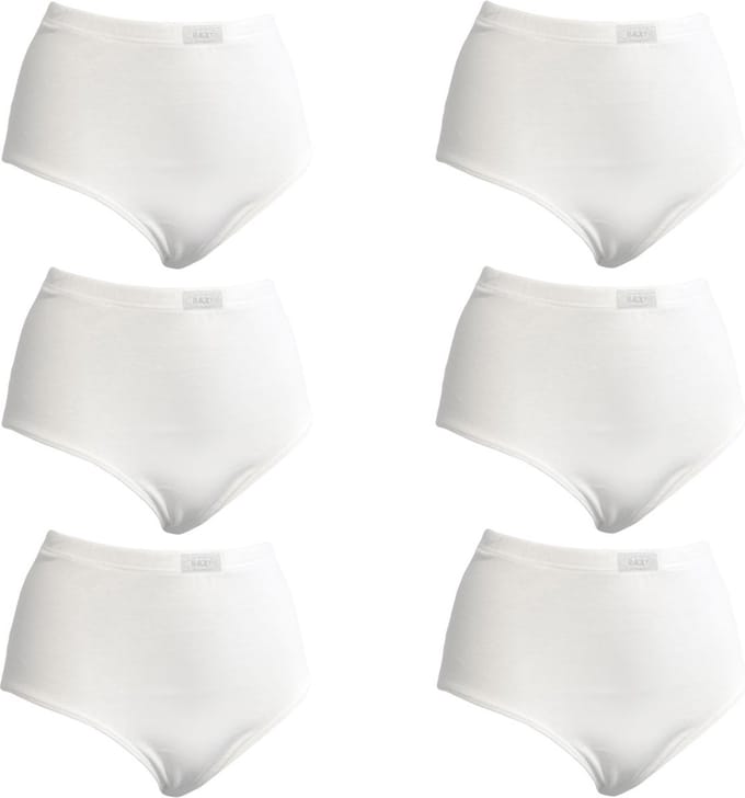Racky Dames Maxi Slip 6Pack Wit