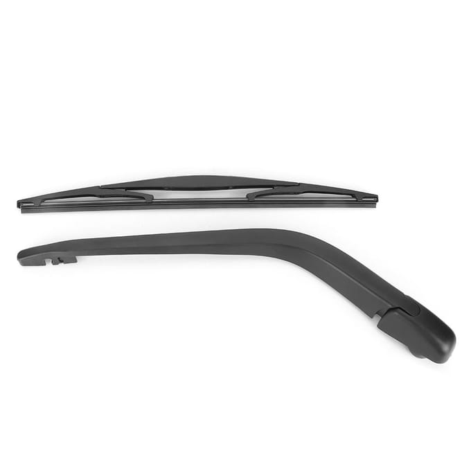Zwarte Achterruitenwisser Arm & Wisblad Set Geschikt voor Honda JAZz FIT 2002  2008 white