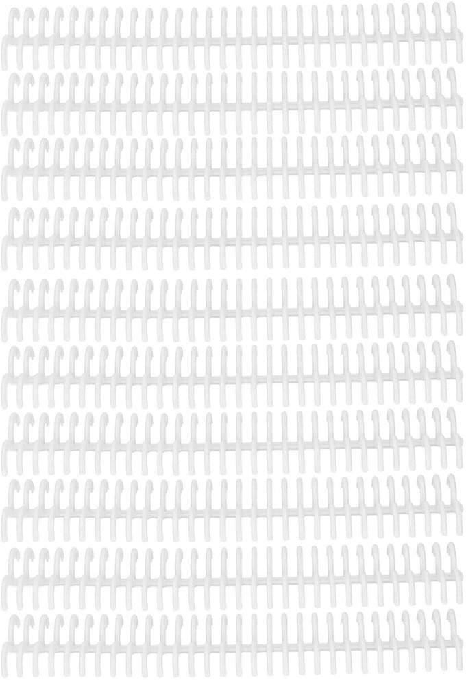 Losbladige Bindringen - Papier Bindmiddel - Documenten Organiseren - Grote Binnendiameter - 22 mm 10 Stuks - Wit