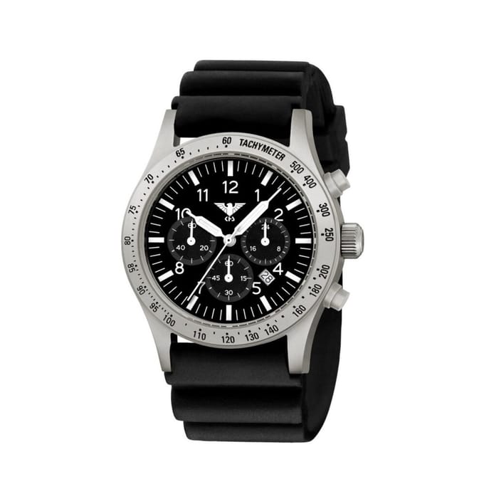 KHS - KHS.PLASSC.DB - Polshorloge - Heren - Solar - PLATOON Steel Solar Chronograph