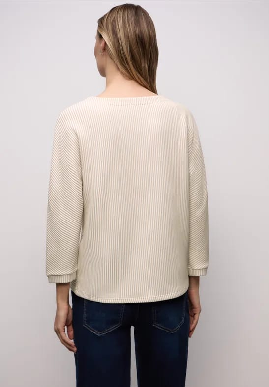 Shirt met structuur, tweekleurig