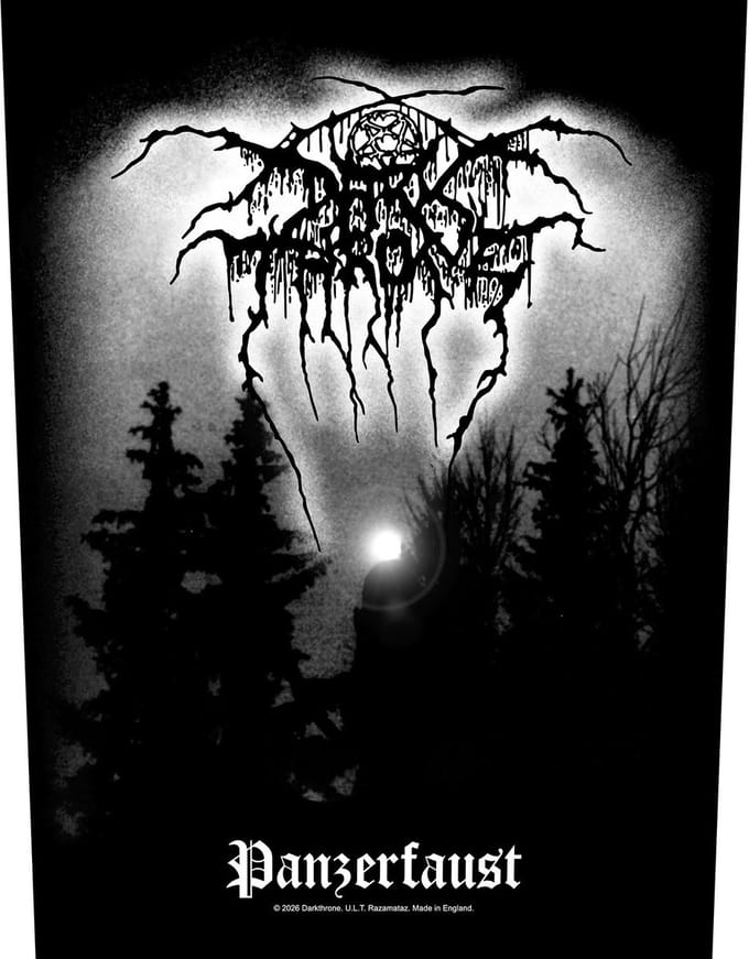 Darkthrone - Panzerfaust Rugpatch - Zwart