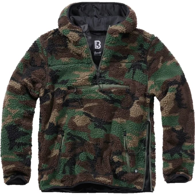 Brandit - Teddyfleece Worker Pullover Jas - 4XL - Groen