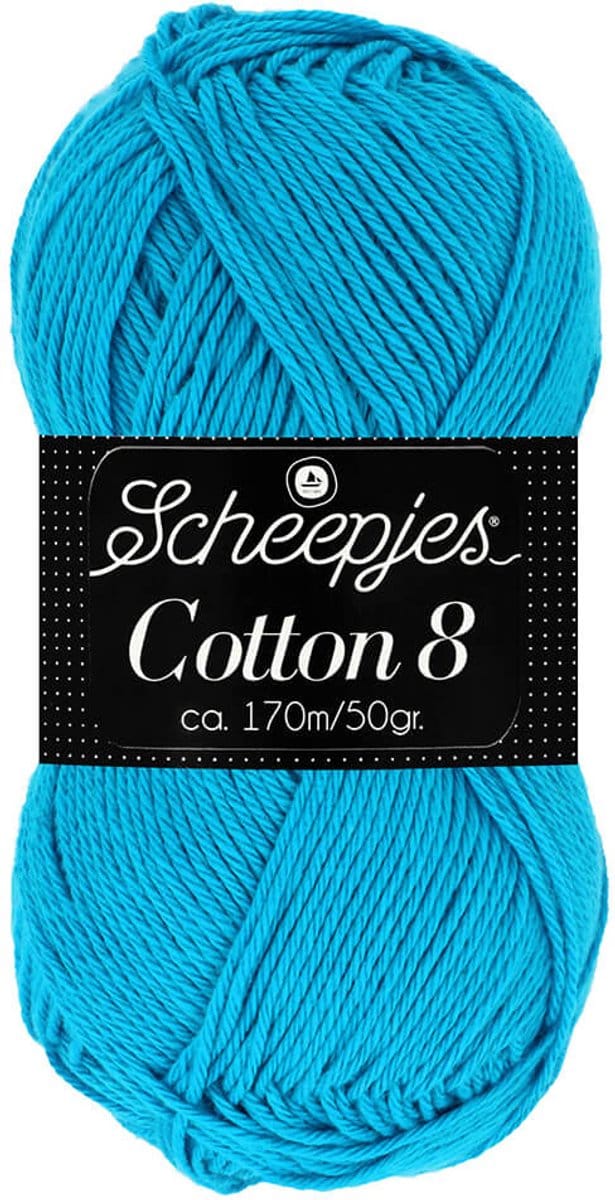 Scheepjes Cotton 8 50g - 563 Blauw
