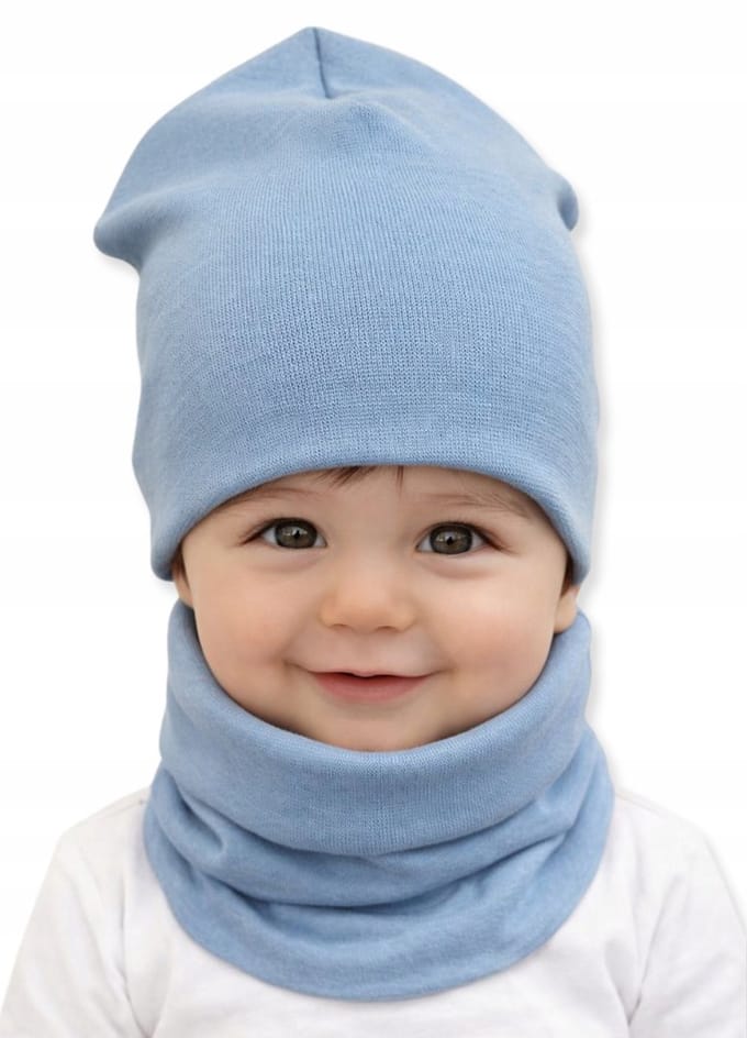 Dartomik - Babymuts Set - Czapka + Komin - 40/44 - Oeko-Tex