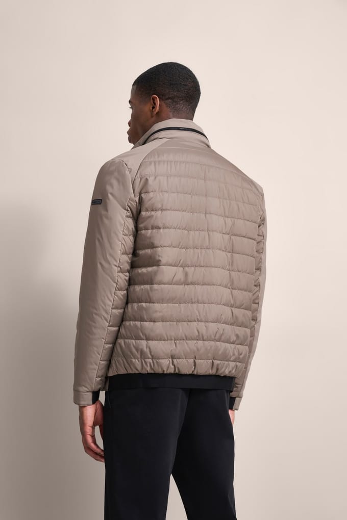 Bugatti Herren Blouson met doorgestikte voorkant