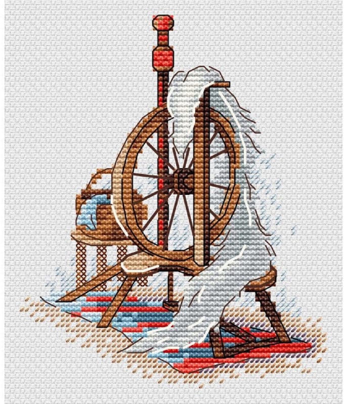 Borduurpakket - Spinnenwiel