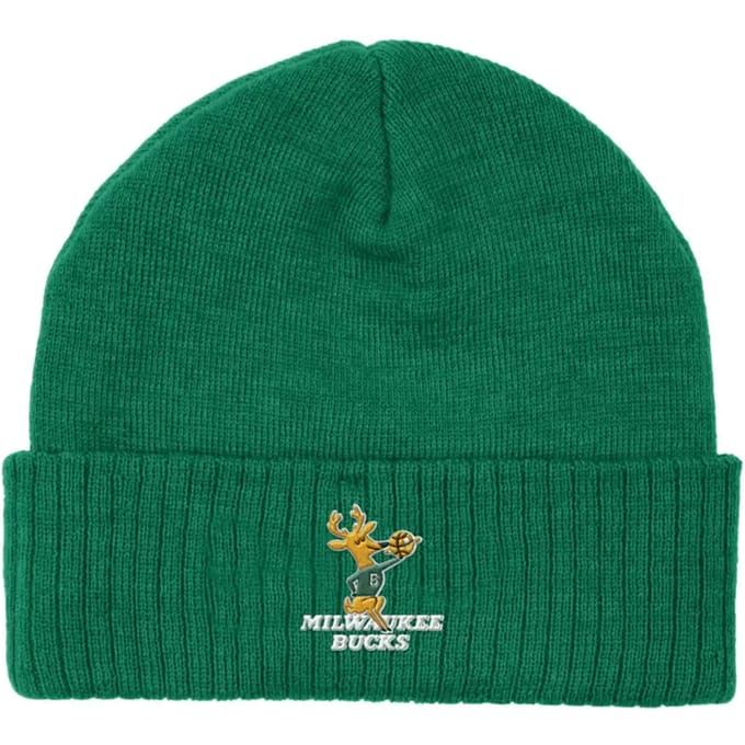 Gebreide muts Mitchell & Ness Fandom Milwaukee Bucks