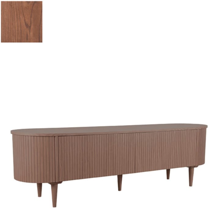 LABEL51 - Tv-Meubels Oliva - Walnoot - 47x180x55cm