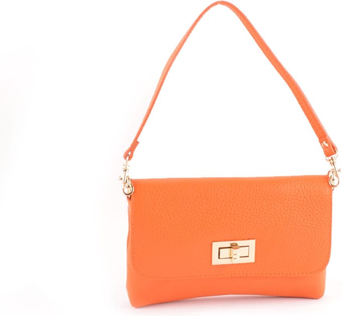 Giuliano handtas Isha - Oranje - Dames - Made in Italy