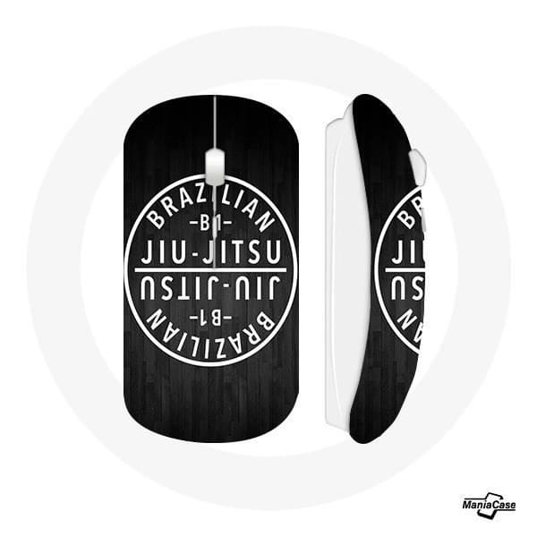 Souris Sans Fil - MANIACASE - Brazilian Jiu Jitsu - Noir - USB Wifi - Compatible Mac et PC