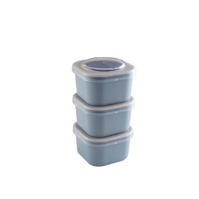 Sunware Sigma home Food to go - Lunchbakjes - set van 3 - Blauw - 0,75