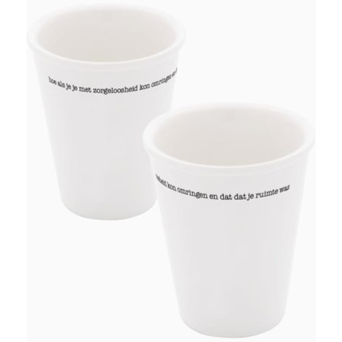 Porseleinen Beker Poëten Aan Tafel - Het Servies - Bert Schierbeek