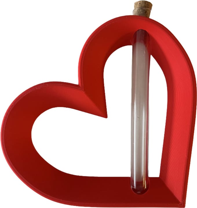 Hart met buis links - Valentijn cadeau