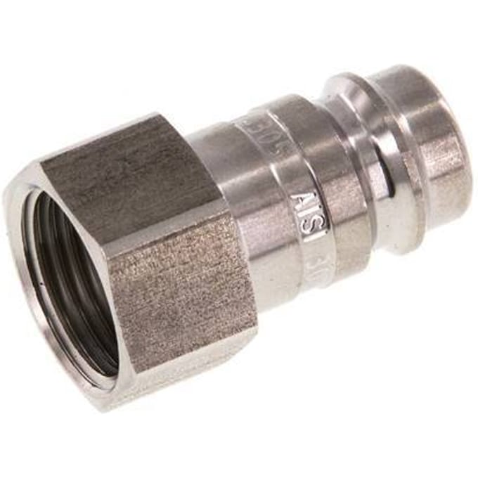 RVS DN 10 Luchtkoppeling Insteeknippel G 3/8 inch Binnendraad - CLP10-F-S-P-038