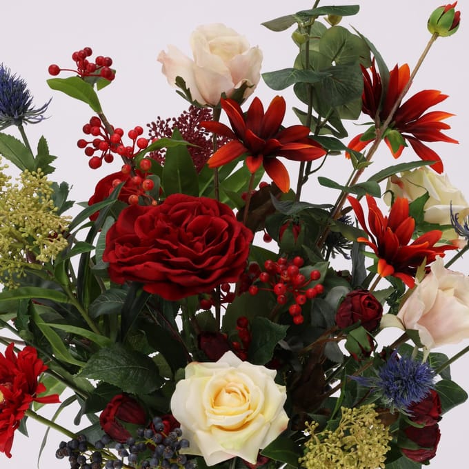 Kunstbloemen boeket Alexandra Faro 85 cm