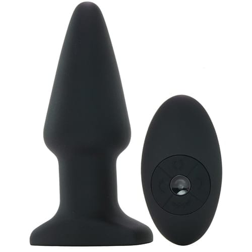 Rimmers - Model R - Gladde Rimming Plug Met Afstandsbediening - Zwart