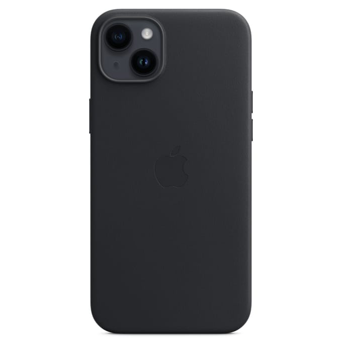 Leather Backcover MagSafe voor de Apple iPhone 14 Plus - Midnight