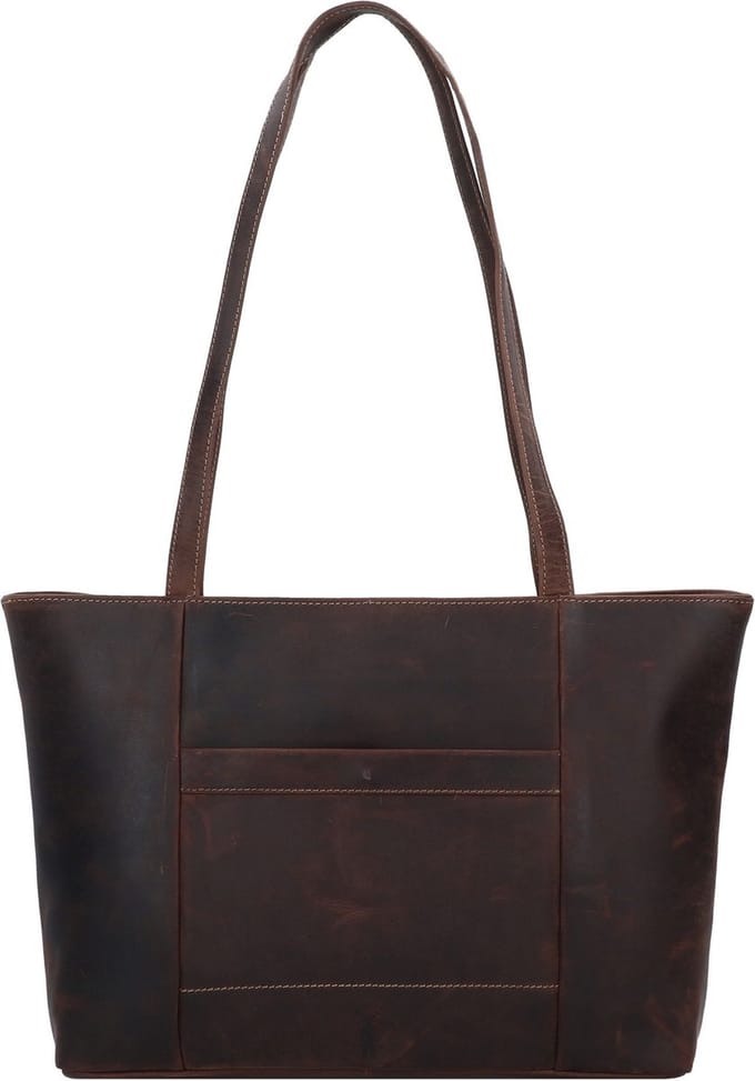 Jack Kinsky Baltimore 18 Schoudertas Leer 34 cm - Dames - mokka