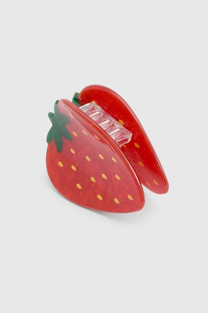 boohoo Dames Aardbei Klauwclip | Rood