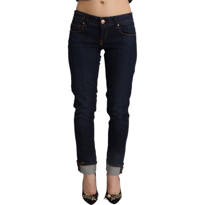 Acht Skinny Jeans Donker Washed