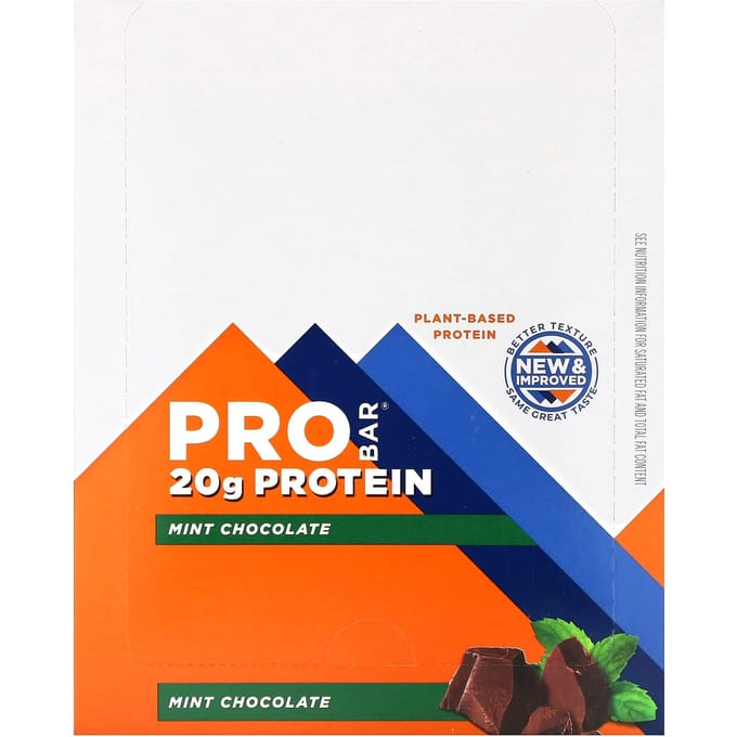ProBar, barre protéinée, menthe chocolat, 12 barres, 70 g (2,47 oz) chaque