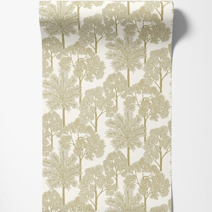 Dutch Wallcoverings - Arcadia- Palm Forest beige - A71301