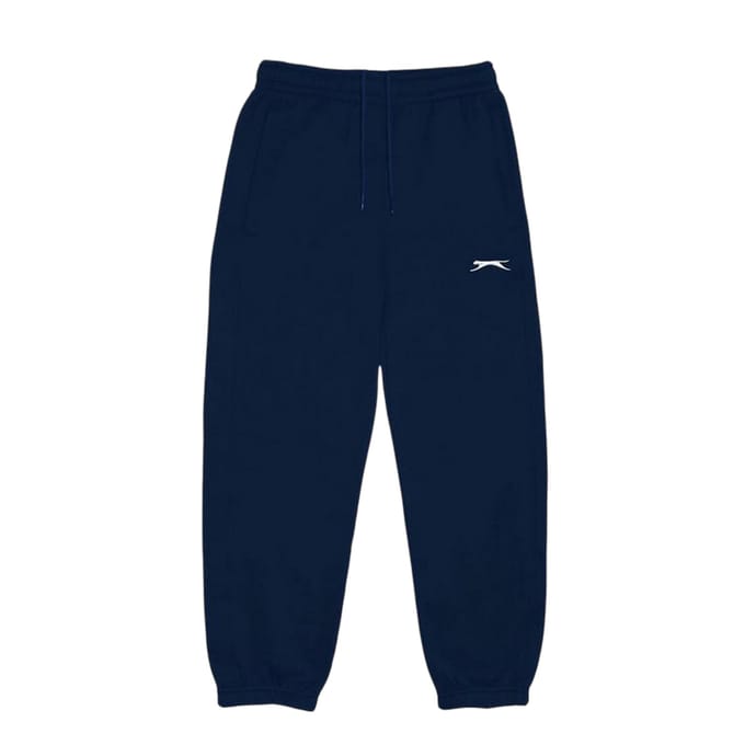 Slazenger Effen joggingbroeken van fleece voor kinderen (Marine)