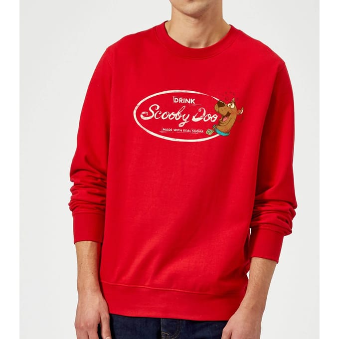 Scooby Doo Cola Sweatshirt - Red - S