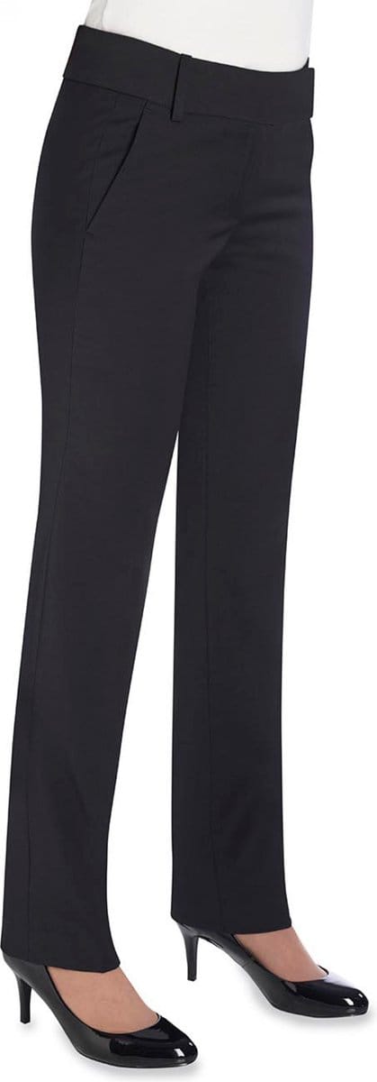 Brook Taverner Genoa Slim Leg Trouser BT2234 - Black - 36 EU (8 UK)