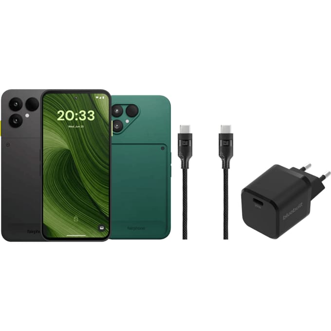 Fairphone 6 256GB Zwart 5G + Compleet Accessoirepakket